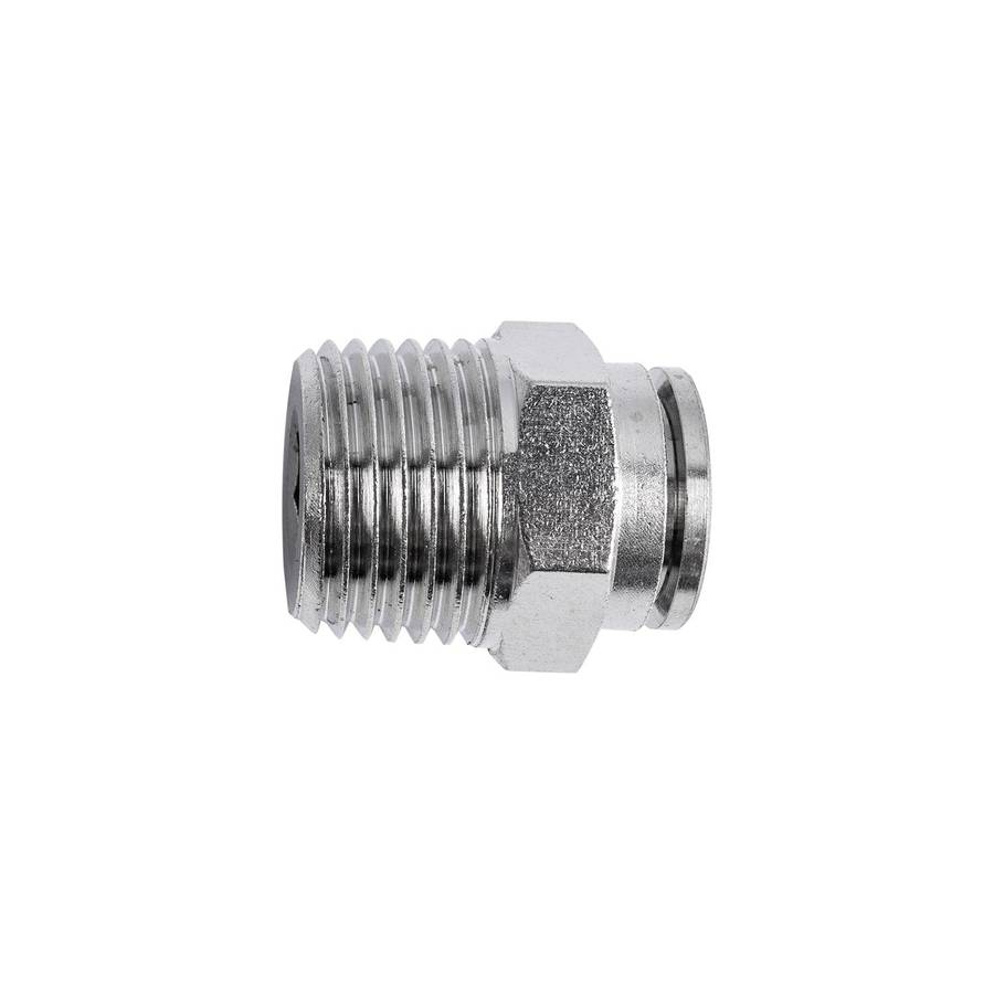 Aircraft Metal Pu Fitting Straight 12 Mm X 1/2' M