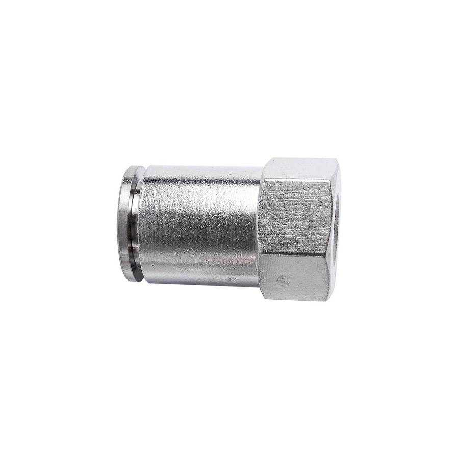 Aircraft Metal Pu Fitting Straight 12 Mm 1/8' F