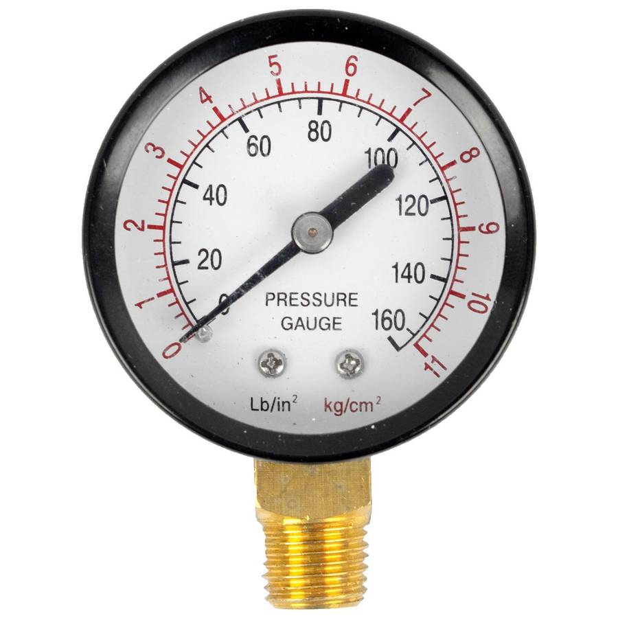 Aircraft Air Gauge 160 Psi/11 Bar 1/4'M For Sg Ppx1 10 L Paint Pot