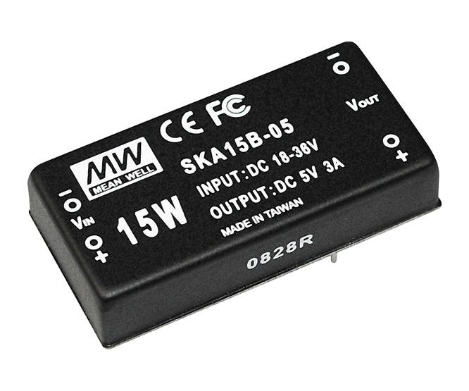Dc Dc Converter Dip I=24 V O=15 V 1 A 15 W Ska15 B 15