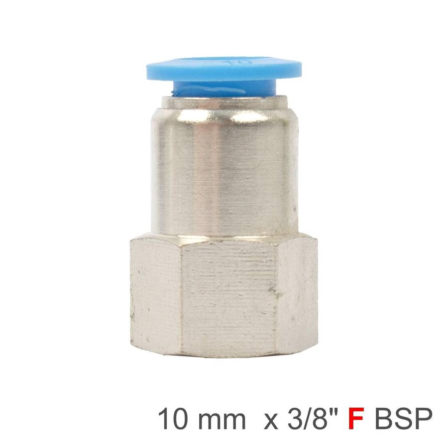 Aircraft Pu Hose Fitting Straight Stud 10 Mm 3/8 F