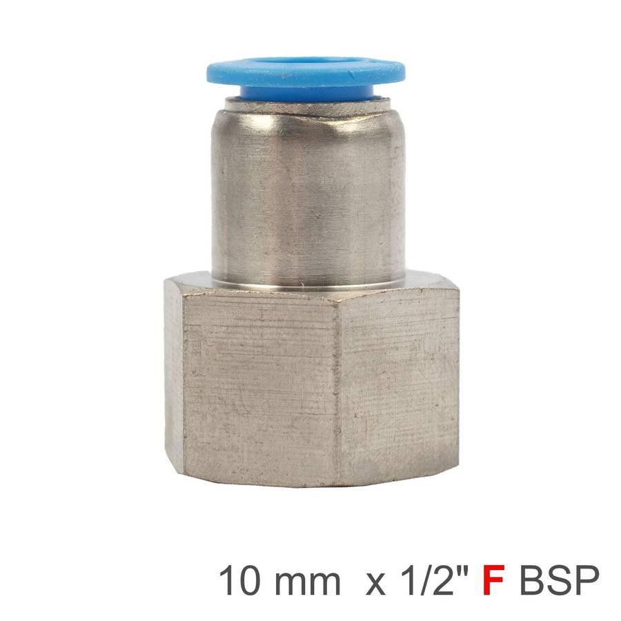 Aircraft Pu Hose Fitting Straight Stud 10 Mm 1/2 F