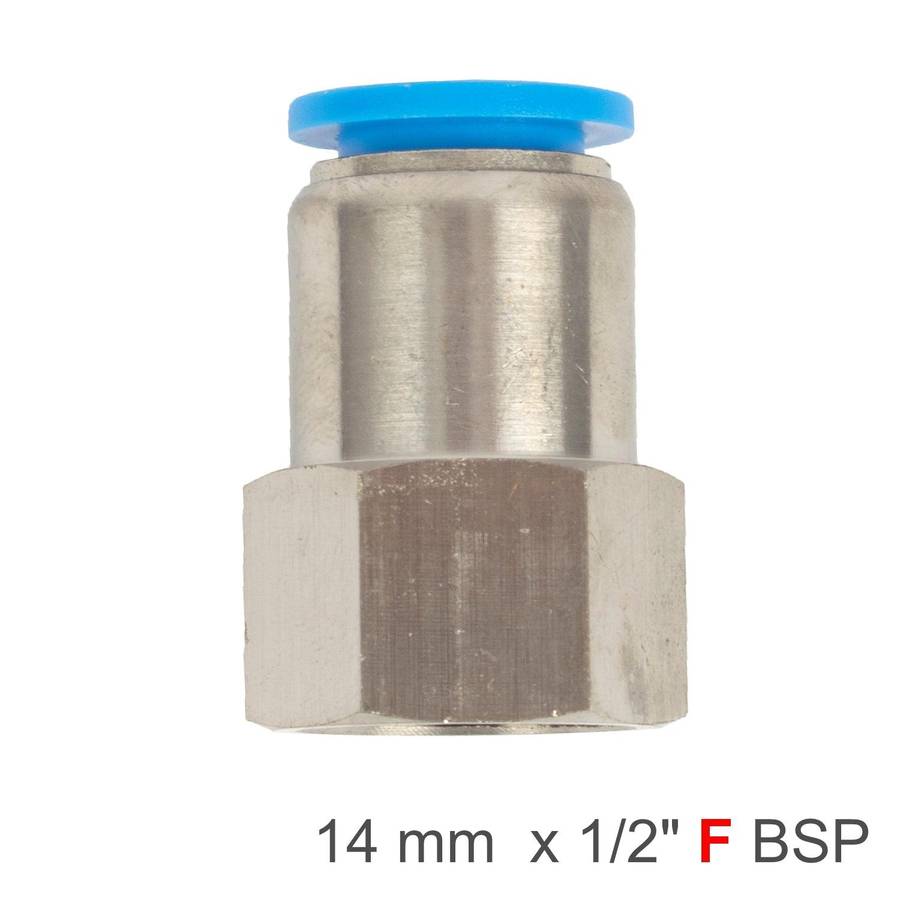 Aircraft Pu Hose Fitting Straight Stud 14 Mm 1/2 F
