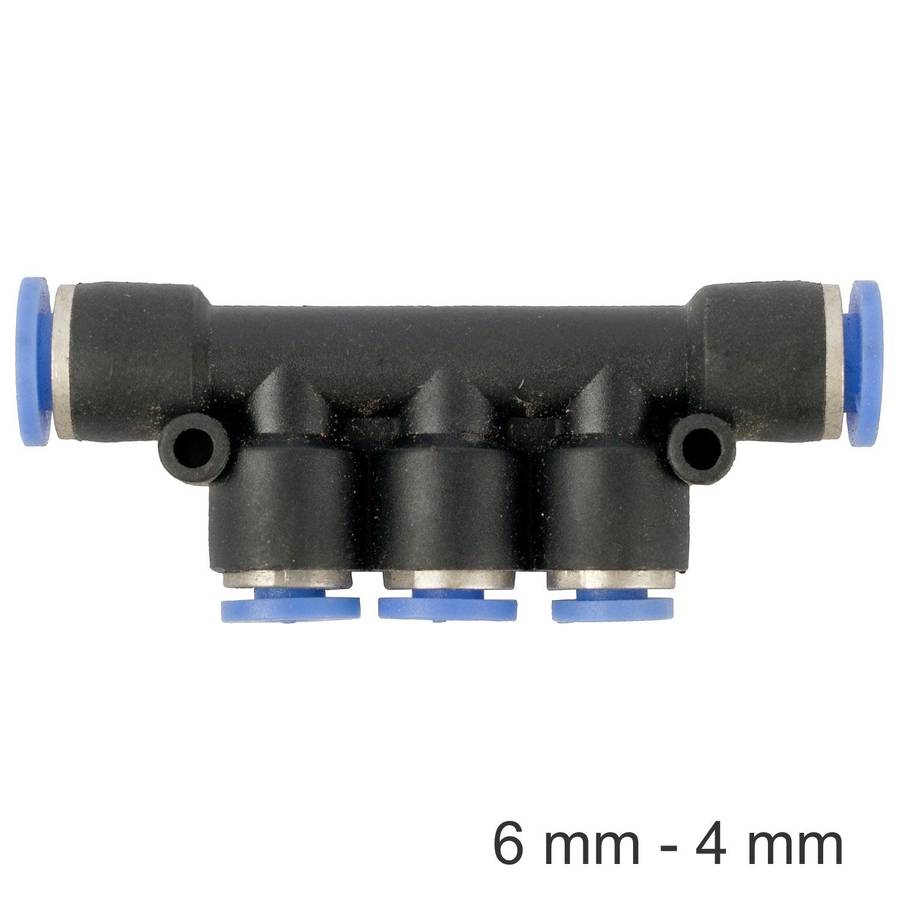Pu Hose Fitting Manifold 6 Mm 4 Mm