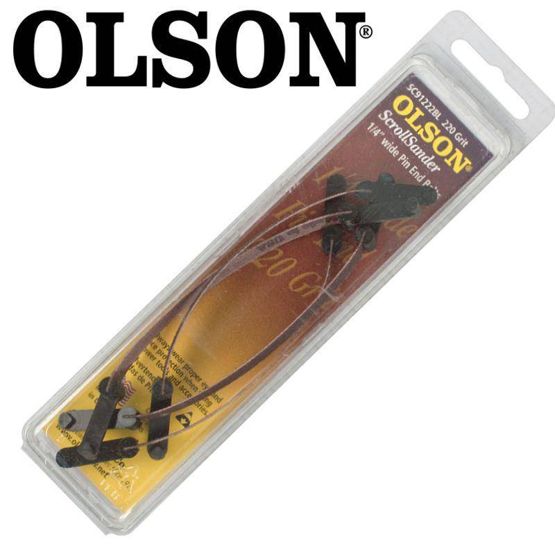 Olson Scroll Saw Sander 5' 125 Mm X 1/4' 220 G Pin End 4 Pc