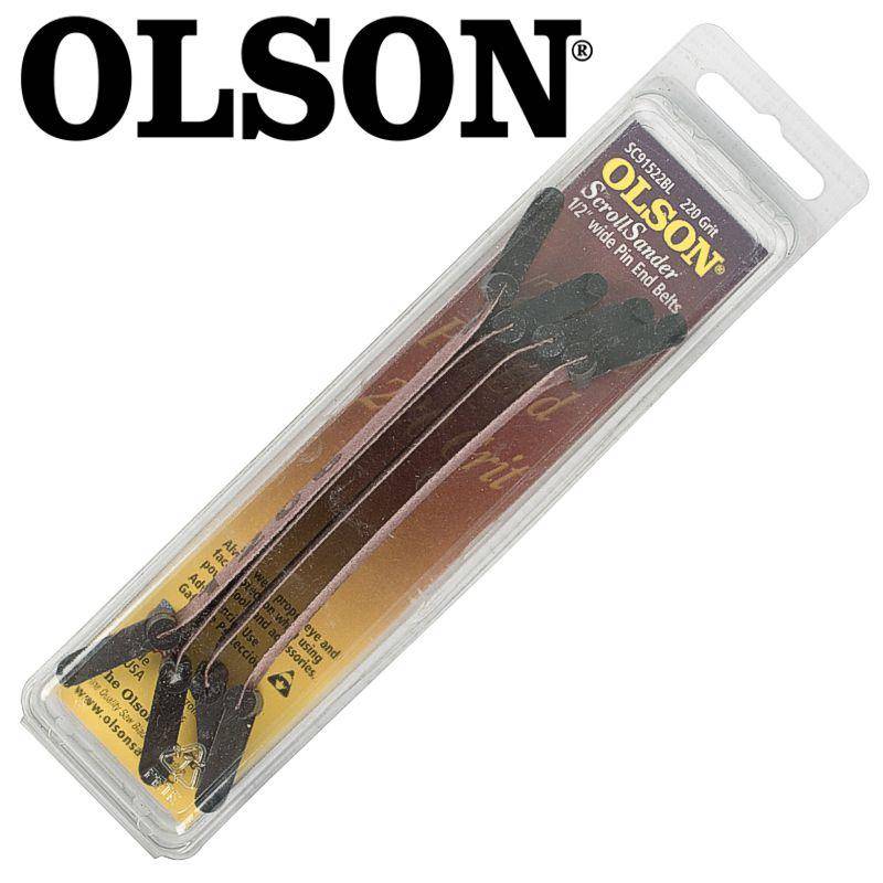Olson Scroll Saw Sander 5' 125 Mm X 1/2' 220 G Pin End 4 Pc