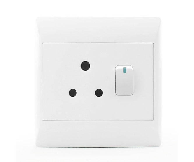 Wall Mains Socket Single 16 A 4x4 Sti 1075