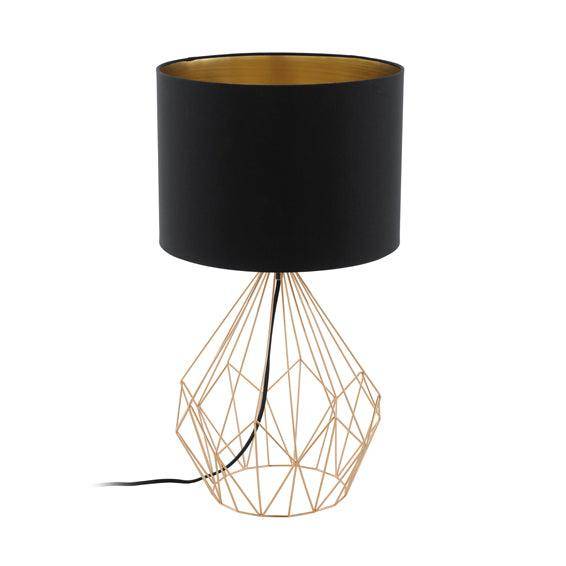 ***Pedregal1 T/Lamp 345mm Black/Copper