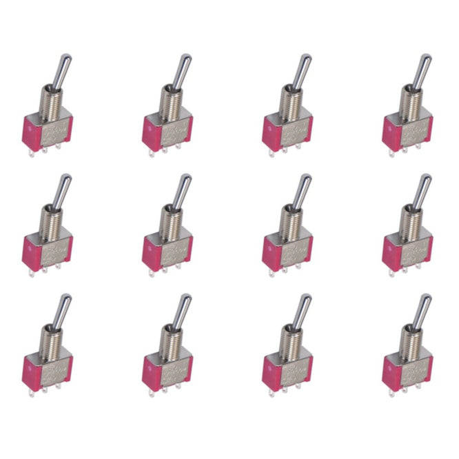 Mini Toggle Switch Spdt On (On) Solder Tags 100/Tray T80 T 8013 A Sebq