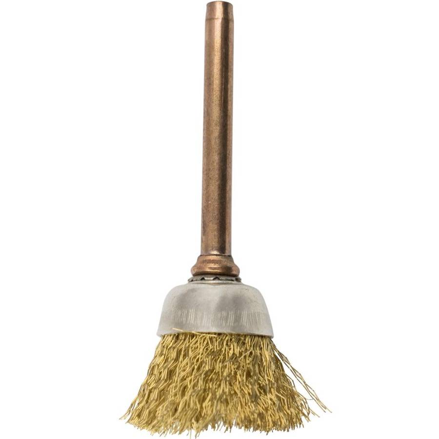 Tork Craft Mini Brass Brush 12.7 Mm Cup 3.2 Mm Shank