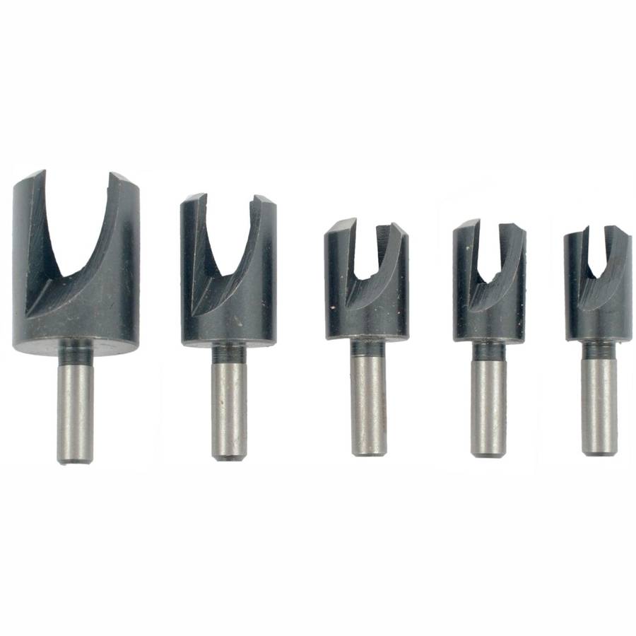 Tork Craft 5 Pce Plug Cutter Set 6 8 10 12 16 Mm