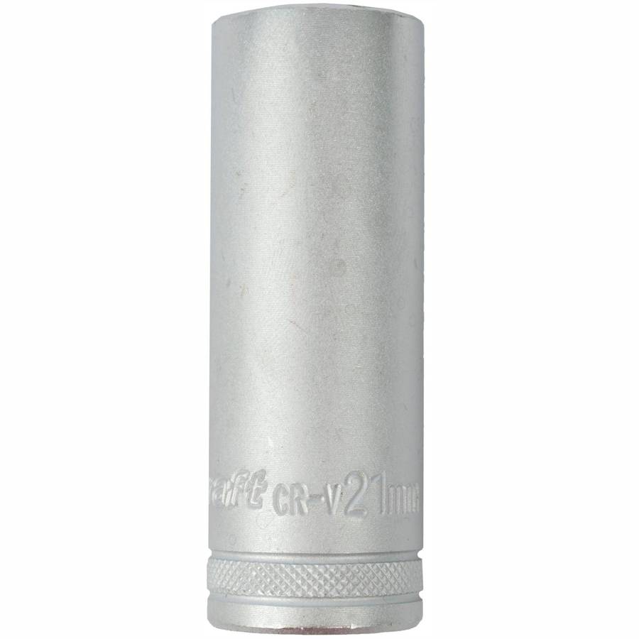Tork Craft Socket 21 Mm 1/2' Dr Deep Socket Crv 12 Point