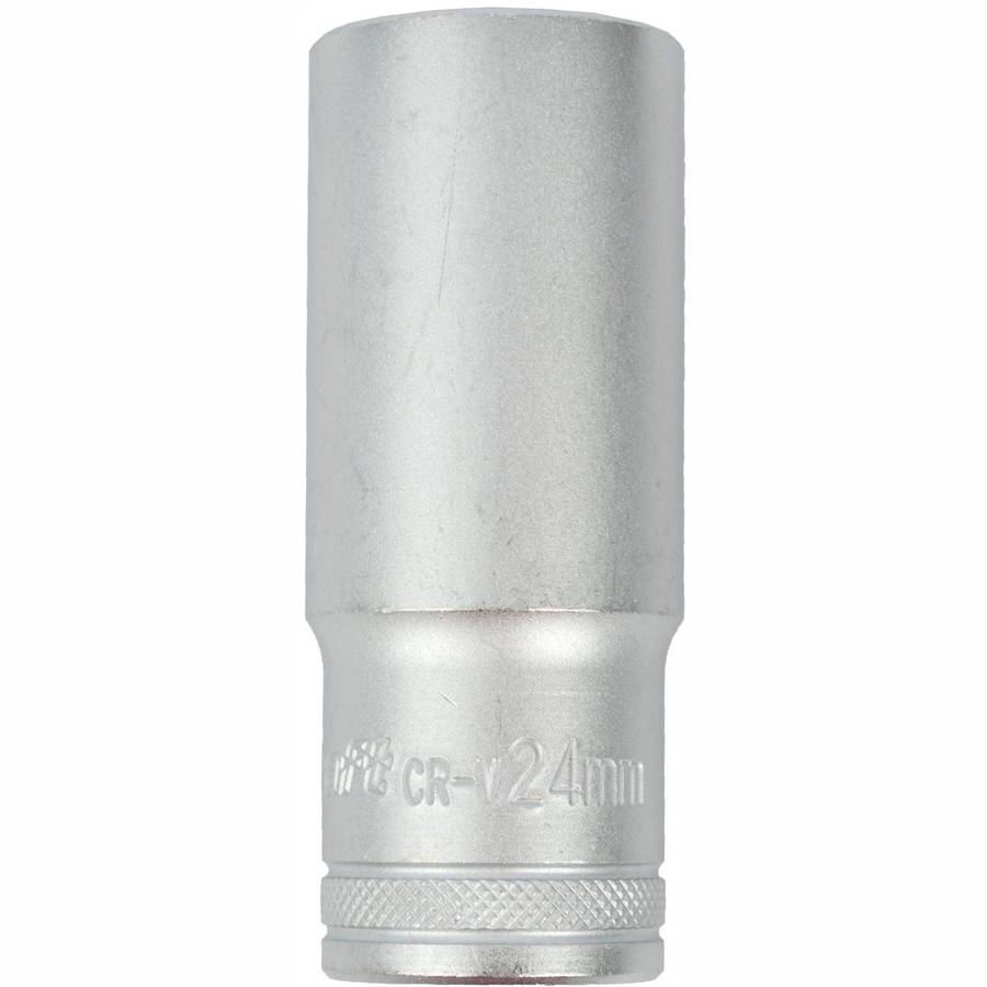 Tork Craft Socket 24 Mm 1/2' Dr Deep Socket Crv 12 Point