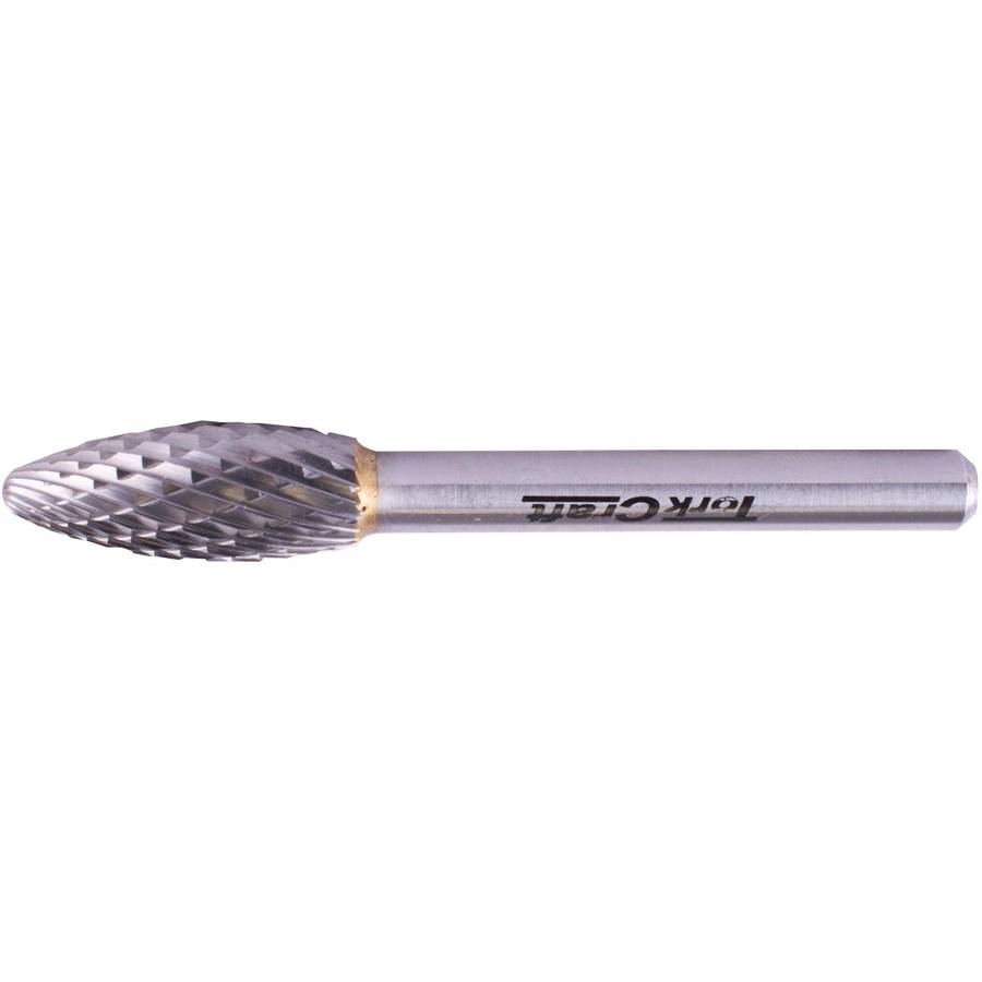 Tork Craft Rotary Burr Tungsten 10 X25 X6 Mm Round Point