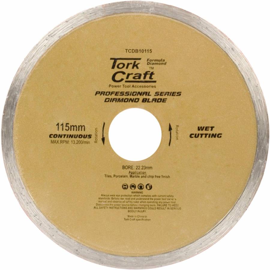 Tork Craft Diamond Blade 115 Mm Cont.Rim Profesional
