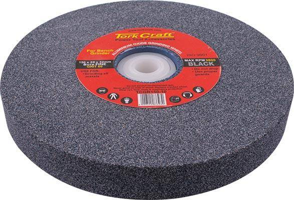 Tork Craft Grinding Wheel 150 X20 X32 Mm Bore 60 Gr W/Bushes For B/G Black