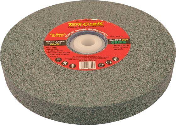 Tork Craft Grinding Wheel 150 X20 X32 Mm Bore 60 Gr W/Bushes For B/G Green
