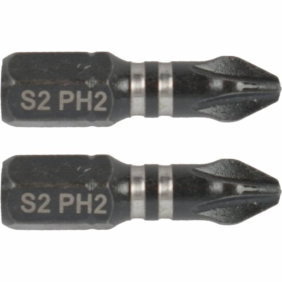 Tork Craft Impact Phil.2 X 25 Mm Ins.Bit 2/Card Ph2