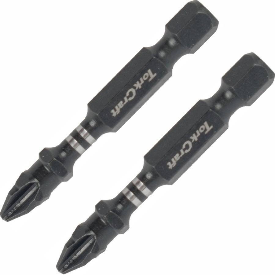 Tork Craft Impact Phil.2 X 50 Mm Power Bit 2/Card Ph2