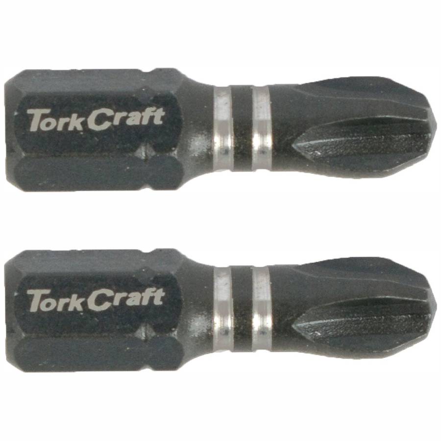 Tork Craft Impact Phil.3 X 25 Mm Ins.Bit 2/Card Ph3