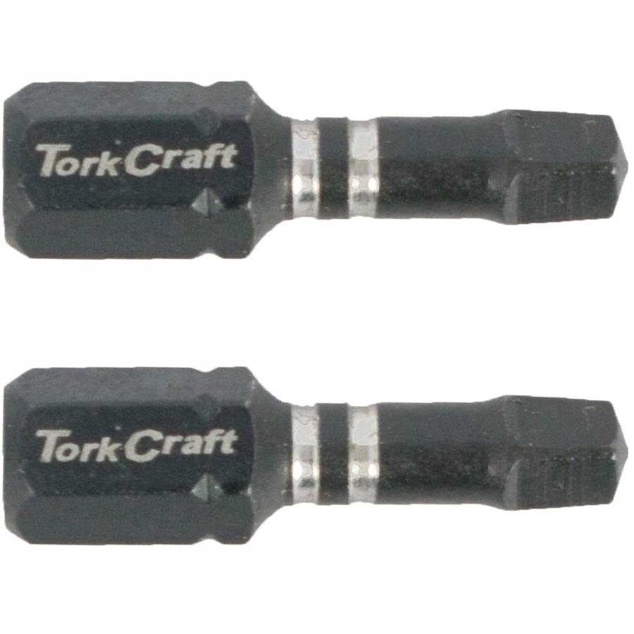 Tork Craft Impact Square Sq No.3 X 25 Mm Ins Bit 2/Card Sq3