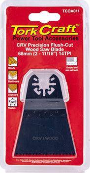 Tork Craft Quick Change Flush Cut Wood Saw Blade 68 Mm(2 11/16')14 Tpi Crv