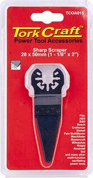 Tork Craft Quick Change Sharp Scraper 28 X50 Mm(1 1/8'x2')