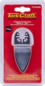 Tork Craft Quick Change Base & Arbor 35 Mm Hook And Loop Fingertip Micro