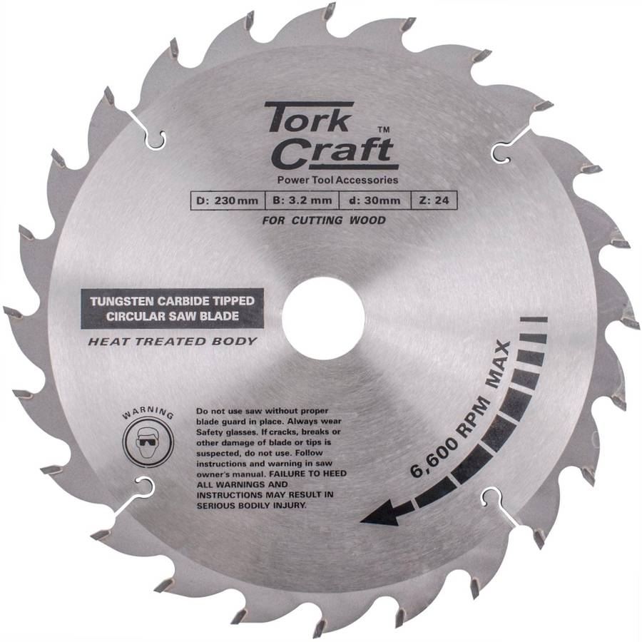 Tork Craft Blade Tct 230 X 24 T 30/1/20 Atb Positive Profesional Industrial