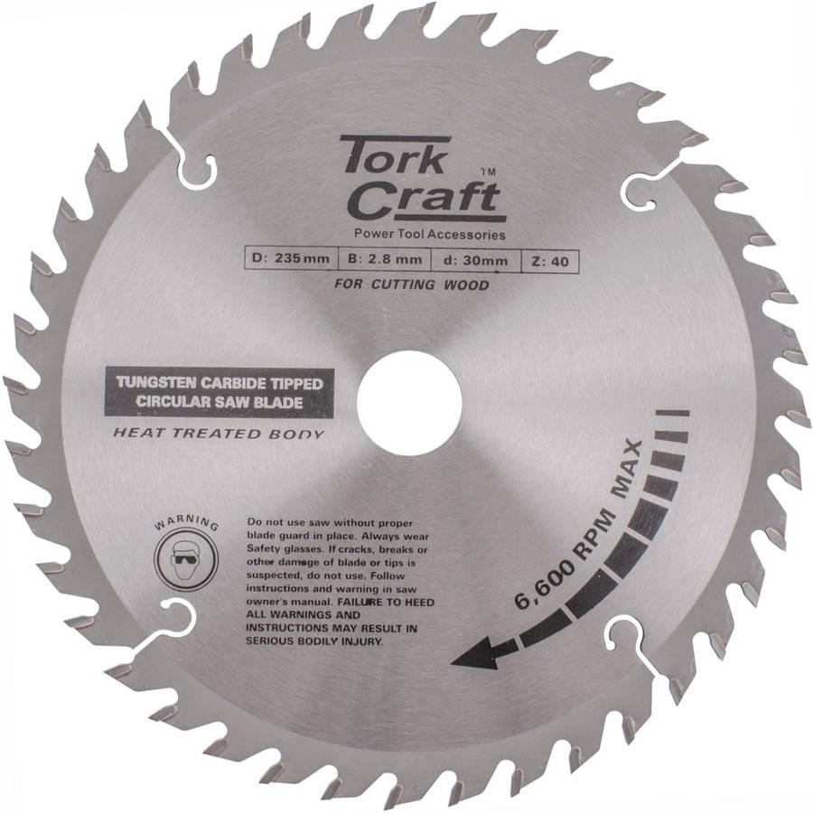 Tork Craft Blade Tct 235 X 40 T 30/25/16 Atb Positive Profesional Industrial