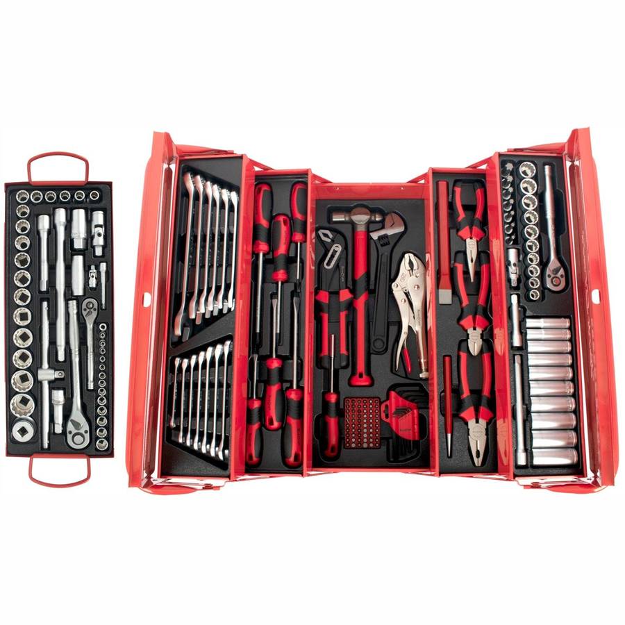 Tork Craft Mechanics Cantilever Tool Box 172 Pc 6 X Tray 470 X220 X230 Mm
