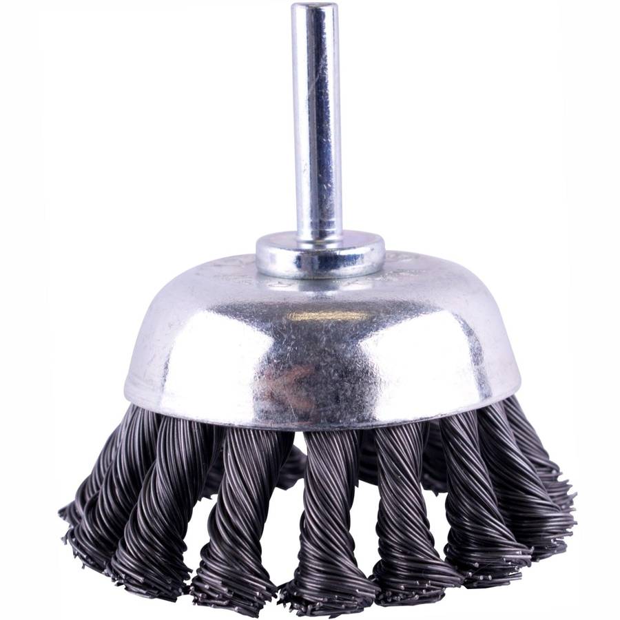 Tork Craft Wire Cup Brush Twisted Plain 65 Mm X 6 Mm Shaft Blister