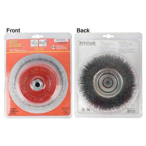 Tork Craft Wire Cup Brush Crimped Plain 150 Mmxm14 Blister