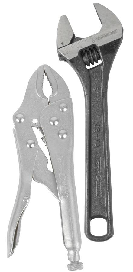 Tork Craft Plier Locking 170 Mm Tc570170 C/W Shifting Spanner 150 Mm Tc52006
