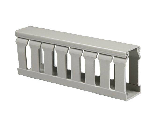 Plastic Trunking Slotted 50 X50 X2 M Grey Ts 50 X50 N