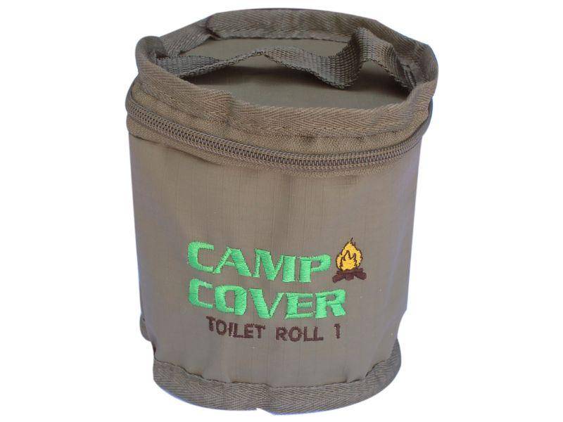 Camp Cover Toilet Roll Holder Ripstop Single 1 Roll Khaki