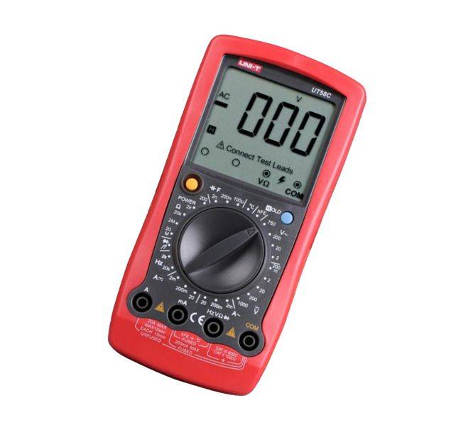 Handheld Multimeter 3 1/2 Digits Auto Off Ut58 C
