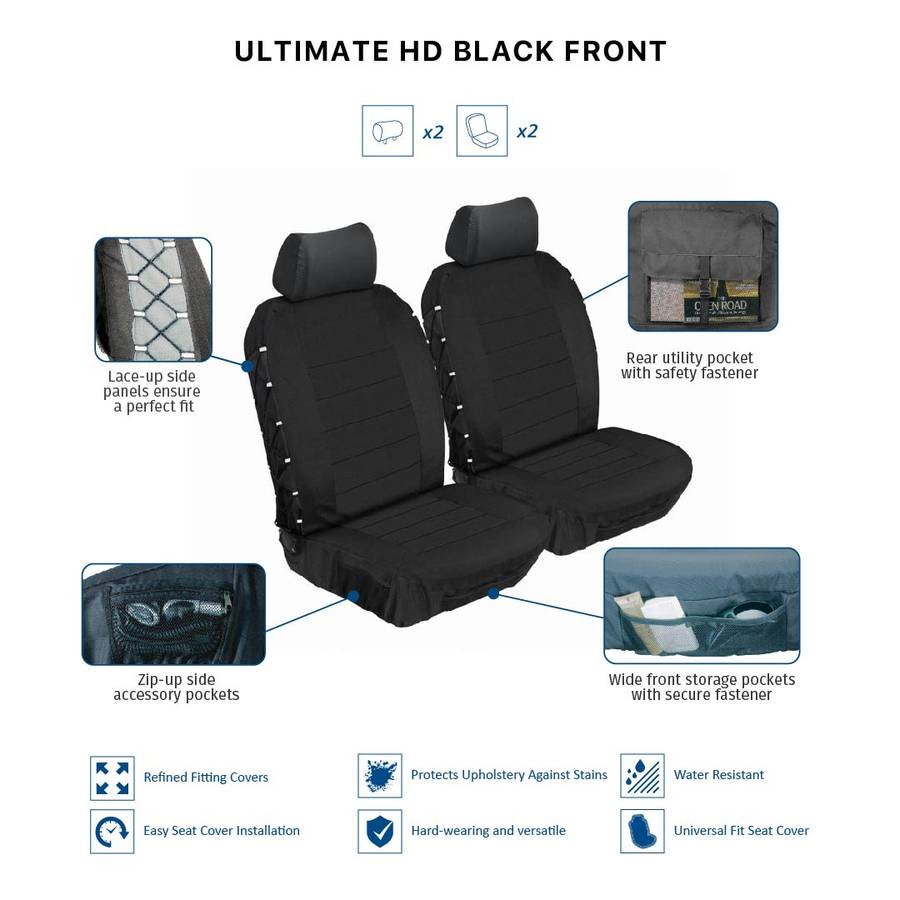 Stingray Ultimate Hd Car Front Seat Cover Set