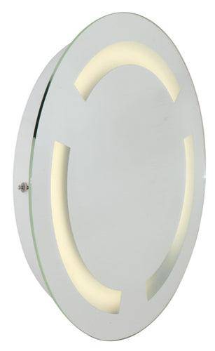 Bathroom Mirror W/Light Round 500mm White