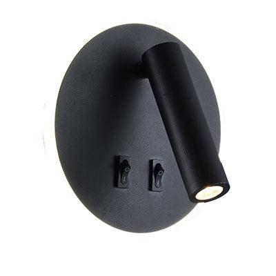 Eurolux Metal Round W/Light 160mm Black