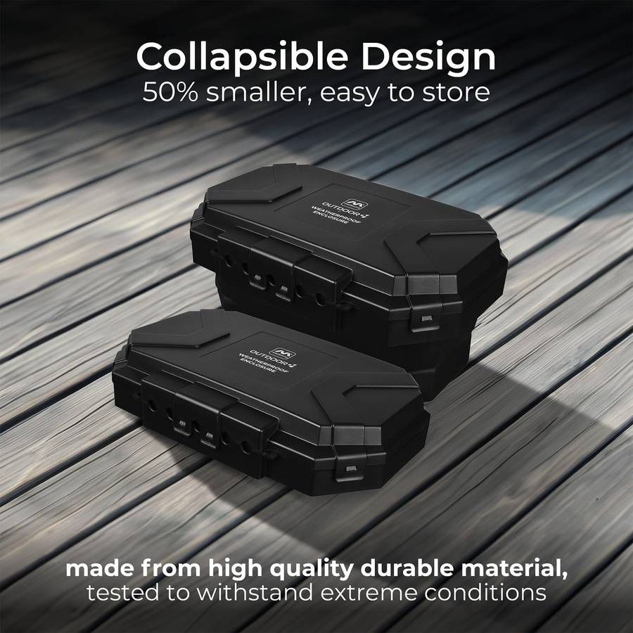 Weatherproof Collapsible Outdoor Electrical Protection Box  Ip54 Rated