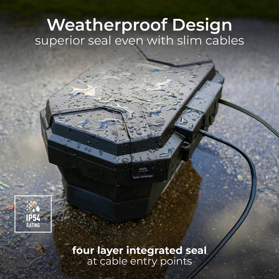 Weatherproof Collapsible Outdoor Electrical Protection Box  Ip54 Rated