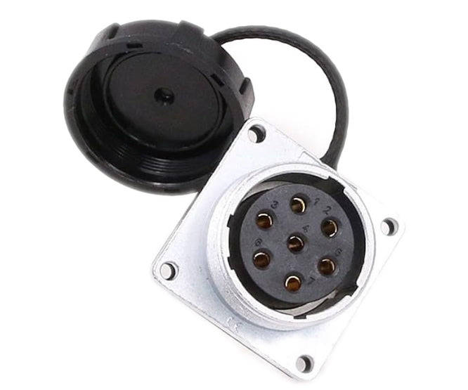 7 Way 34mm Panel Mount Socket Ws28 K7 Zz1 /240489