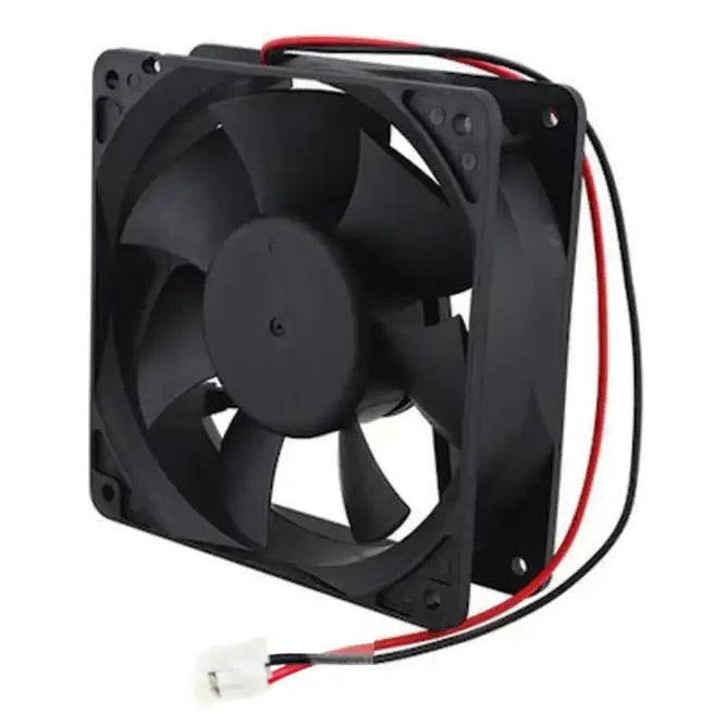 12 Vdc Axial Fan 120sqx25mm Bal 59 Cfm 2 Wire Xd12025 B12 M