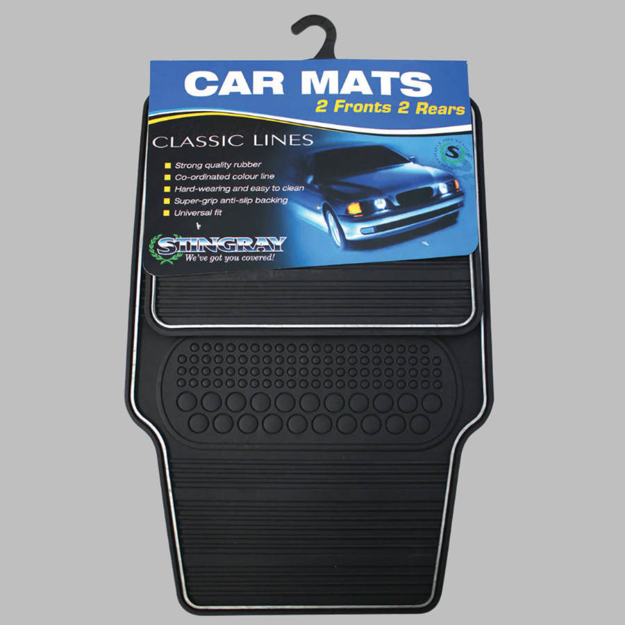 Stingray Car Mat 4 Pc Set Heavy Duty Classic