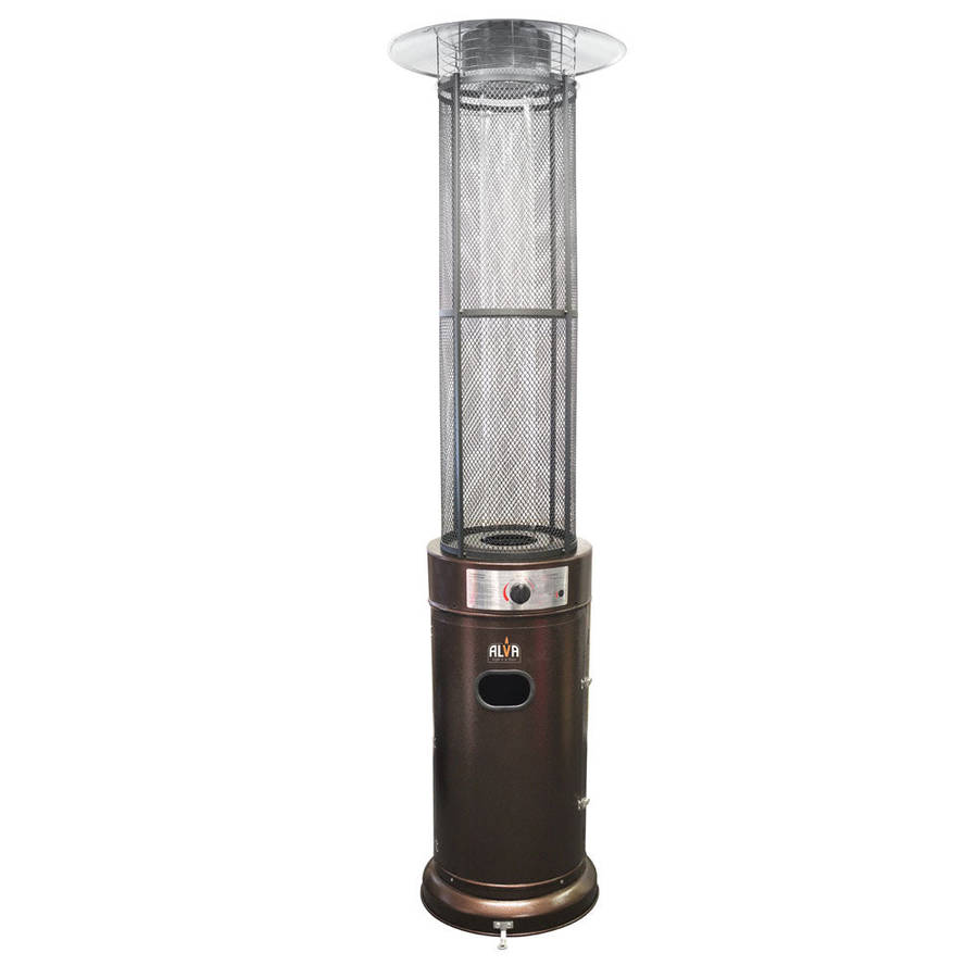 Alva Gas Patio Heater Circular Glass Tube Style 2.1m Tall