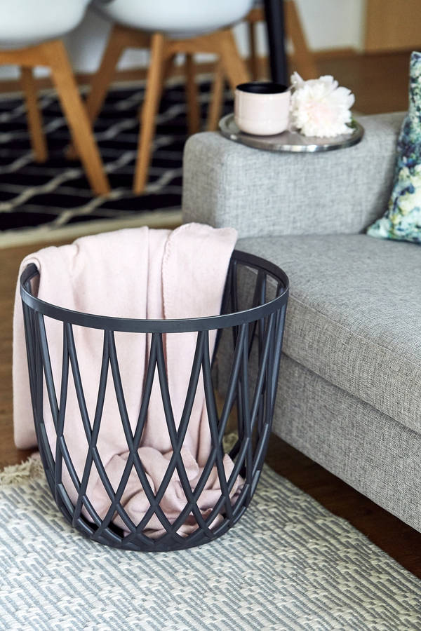 Wenko Bathroom Stool / Laundry Basket Omio Anthracite