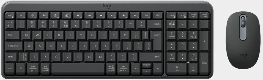 Logitech Black MK250 Wireless Mouse and keyboard