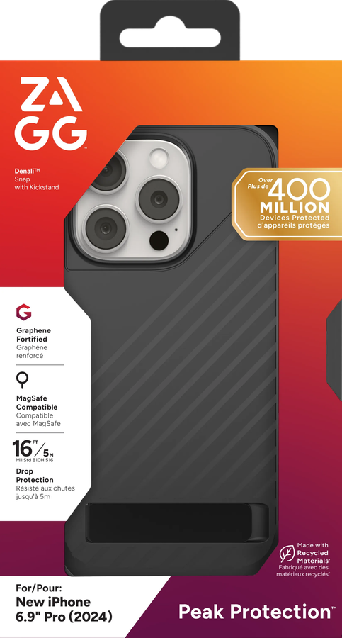Zagg Cases Denali Snap Ks Apple IP16 Pro Max Black