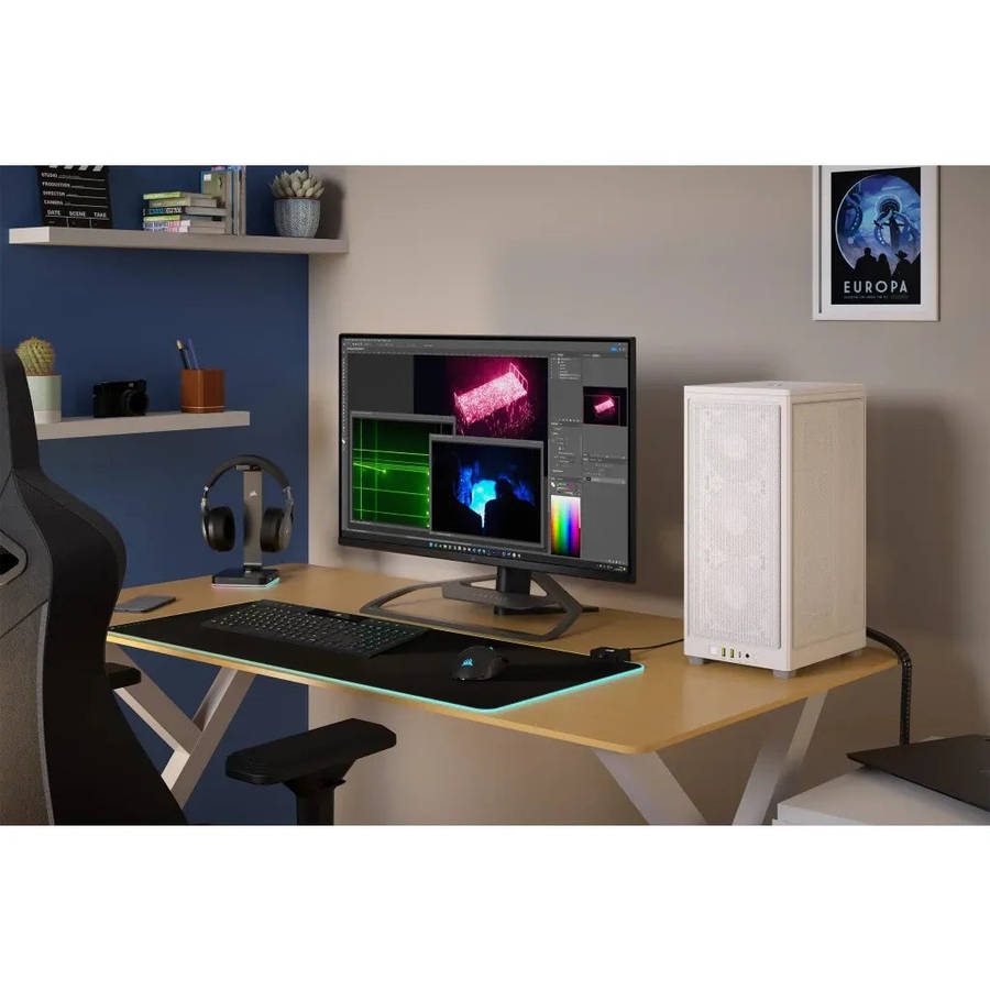 Corsair 2000D Airflow White Mini-Itx PC Case; 3X 2.5'' Drive Bays; Up To 360MM Radiator Compatible